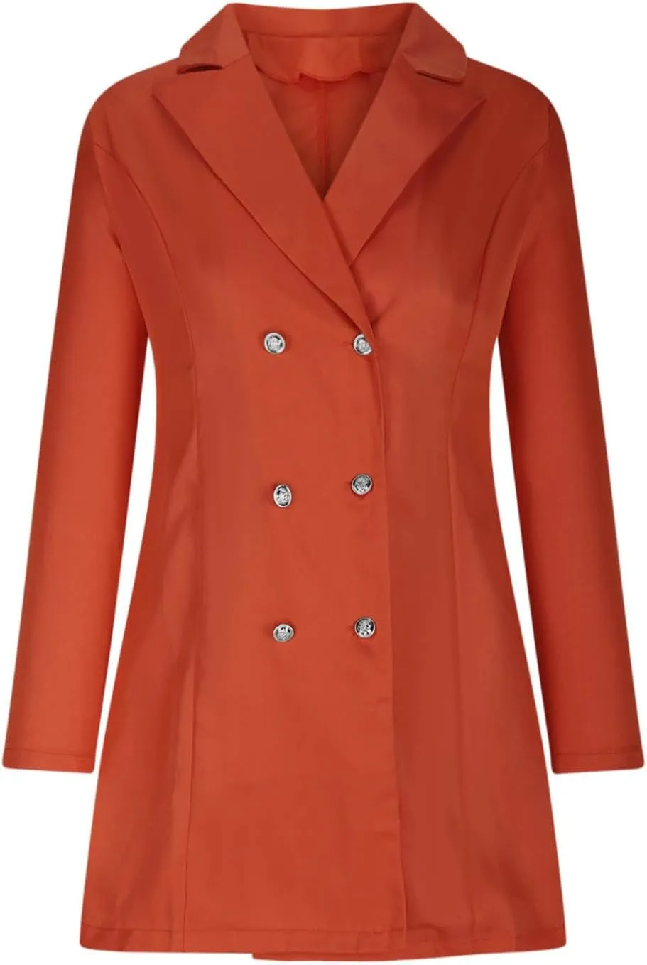 Womens Winter Jacket Long Open Front Oversized Knitted Sweater Coat Double-Breasted Classic Lapel Trench Overcoat