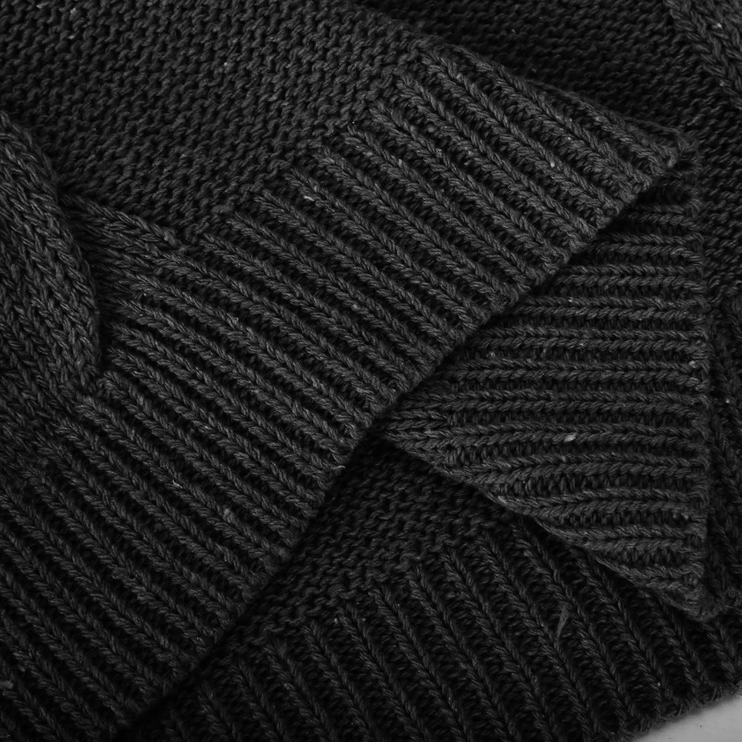 Women's Winter Warm Long Sleeve Turtleneck Oversized Sweater Trendy Casual Solid Color Loose Cable Knit Pullover Tops