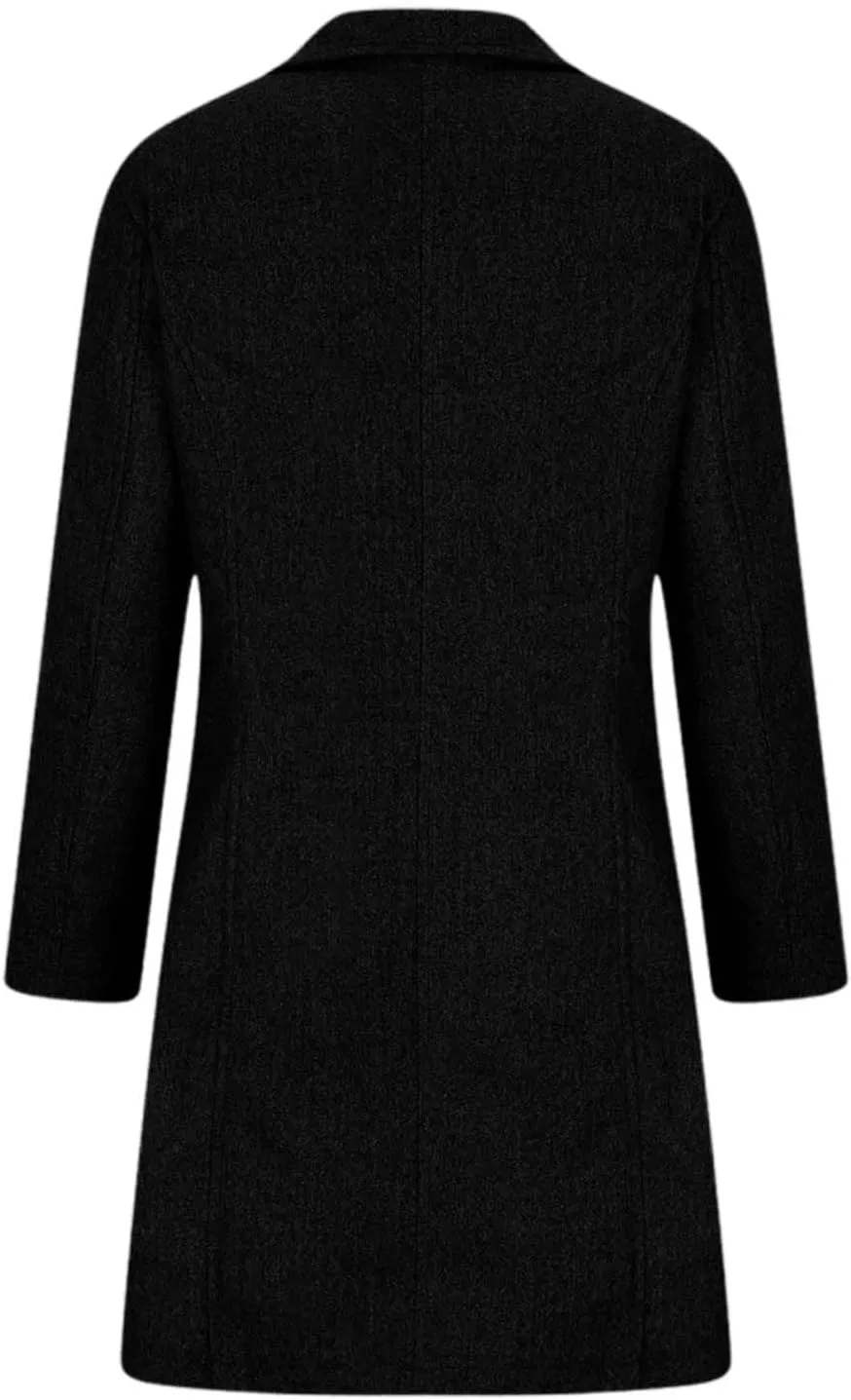 Women's Wool Blend Coat 2024 Winter Jackets Mid Long Warm Pea Coats Dressy Slim fit Trench Overcoat with Pockets
