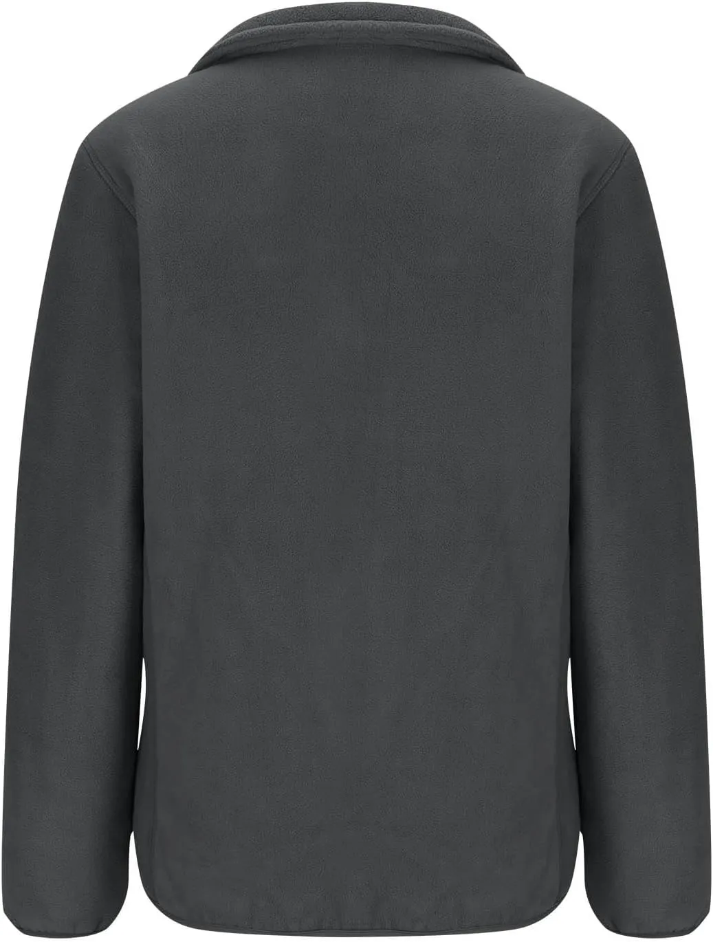 Women's Zip Up Fleece Jacket, Long Sleeve Warm Soft Polar Lightweight Coat with Pockets Fall Winter Outfits