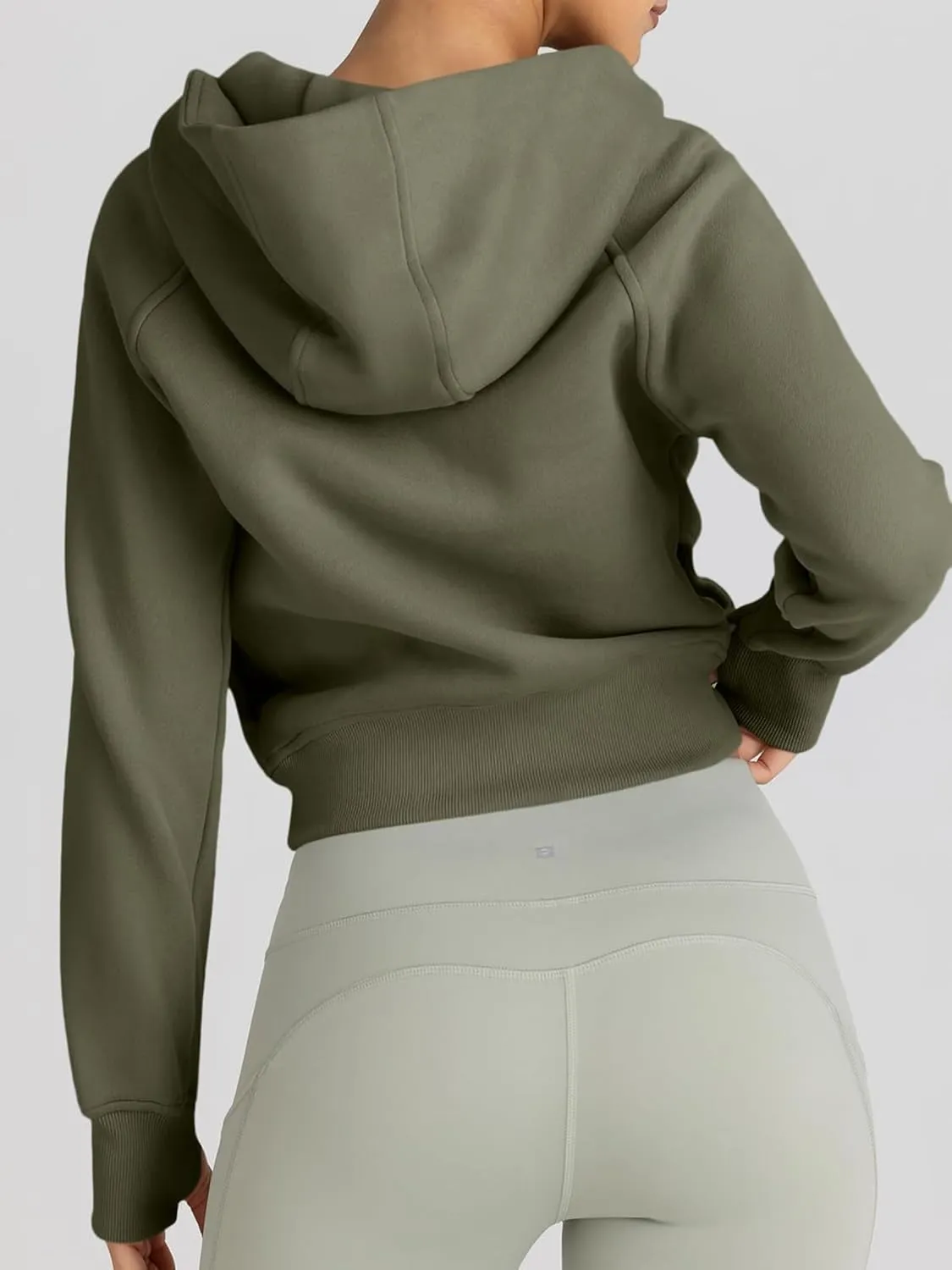Womens Zip Up Hoodies Jackets Cropped Sweatshirts Fleece Fall Outfits Casual Comfy Y2k Tops Winter Clothes 2024