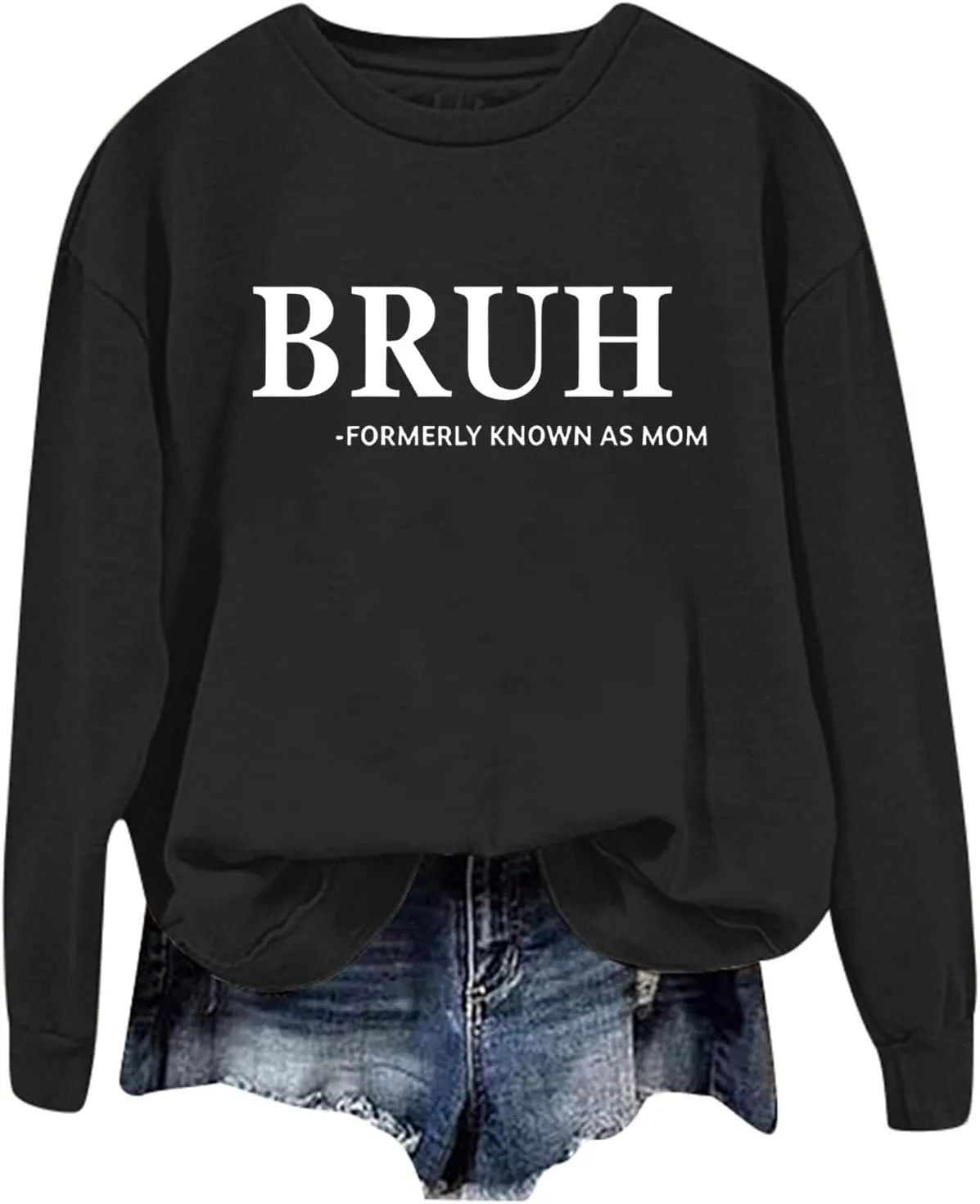 WYTong Bruh Formerly Known as Mom Sweatshirts Women Grandma Sweatshirt Happiness Is Being a Grammy Graphic Sweatshirt