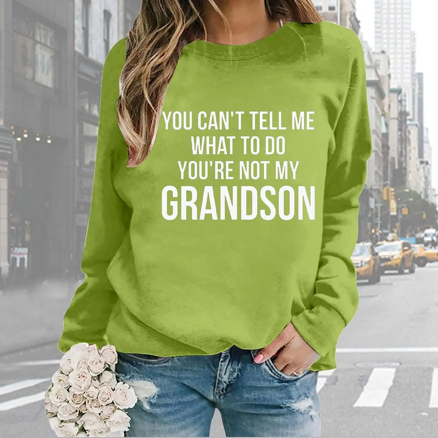 WYTong Just Because I'm Awake Sweatshirts Women Funny Sarcastic Sweatshirt Crewneck Graphic Long Sleeve Pullover Top
