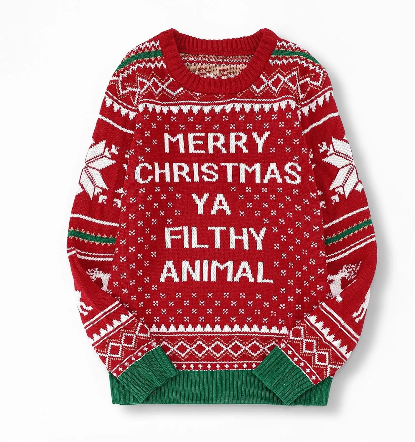 WYTong Women Christmas Sweaters Santa Printed Knitted Sweater Casual Lightweight Pullover Funny Xmas Sweaters