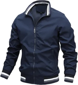 Ymosrh Mens Coats and Jackets Casual Jacket Men's Spring Autumn Sports Solid Color Coat Men Winter Jackets
