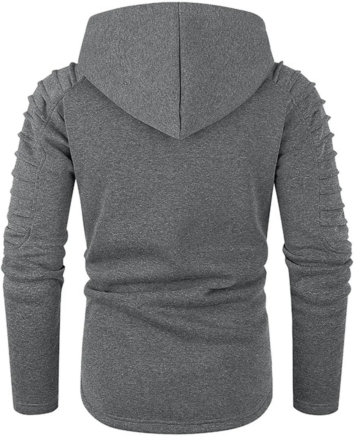 Ymosrh Men's Fashion Hoodies Sleeve Hooded Pullover Casual Workout Athletic Hoodie Sweatshirt Drawstring Sweatshirts, M-2XL