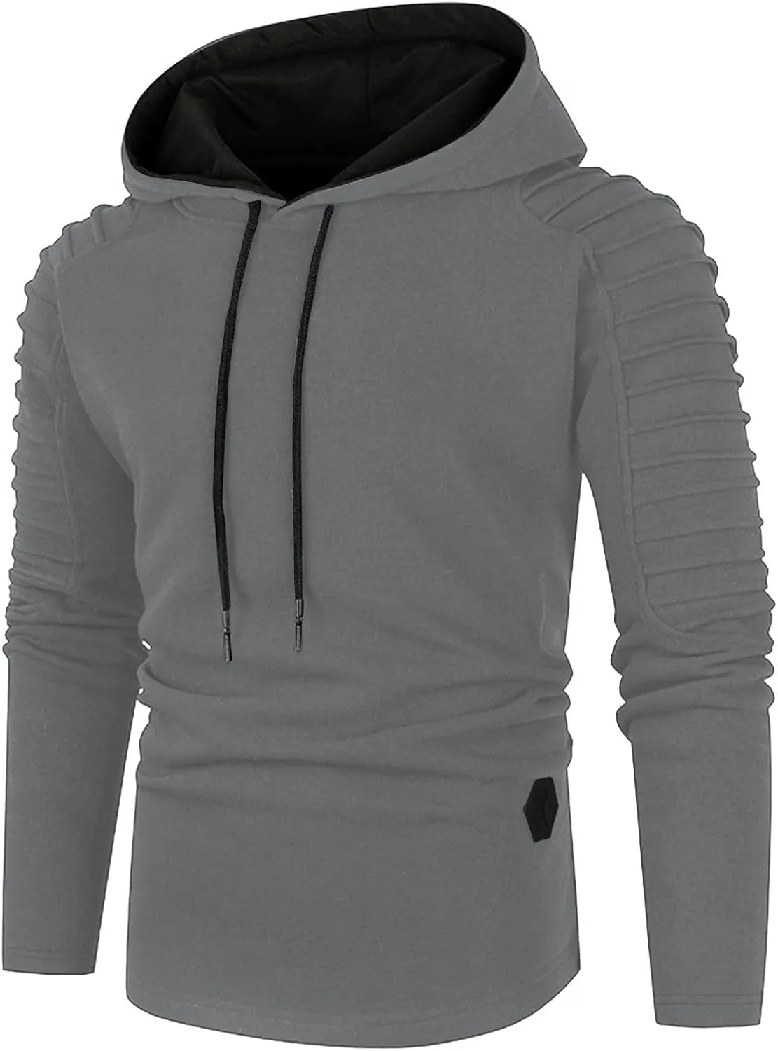 Ymosrh Men's Fashion Hoodies Sleeve Hooded Pullover Casual Workout Athletic Hoodie Sweatshirt Drawstring Sweatshirts, M-2XL