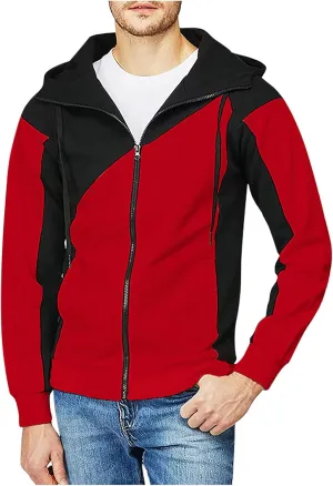 Ymosrh Men's Hoodies Casual Camouflage Sports Sweatshirt Long Sleeve Zipper Hooded Jacket Coat Hoodie, M-2XL