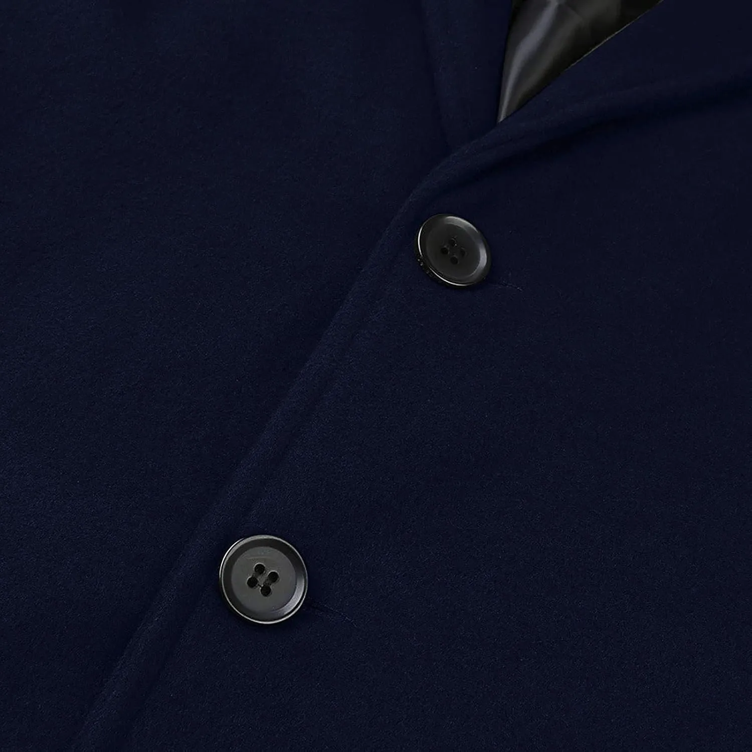 Ymosrh Men's Trench Coat Oversized Notched Long Jacket Coat Single Breasted Lapel Winter Coat, M-5XL