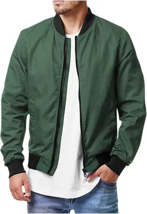Ymosrh Winter Jackets for Men Jacket Spring Fall Causal Softshell Windbreaker Coat Outerwear Mens Fashion Jackets