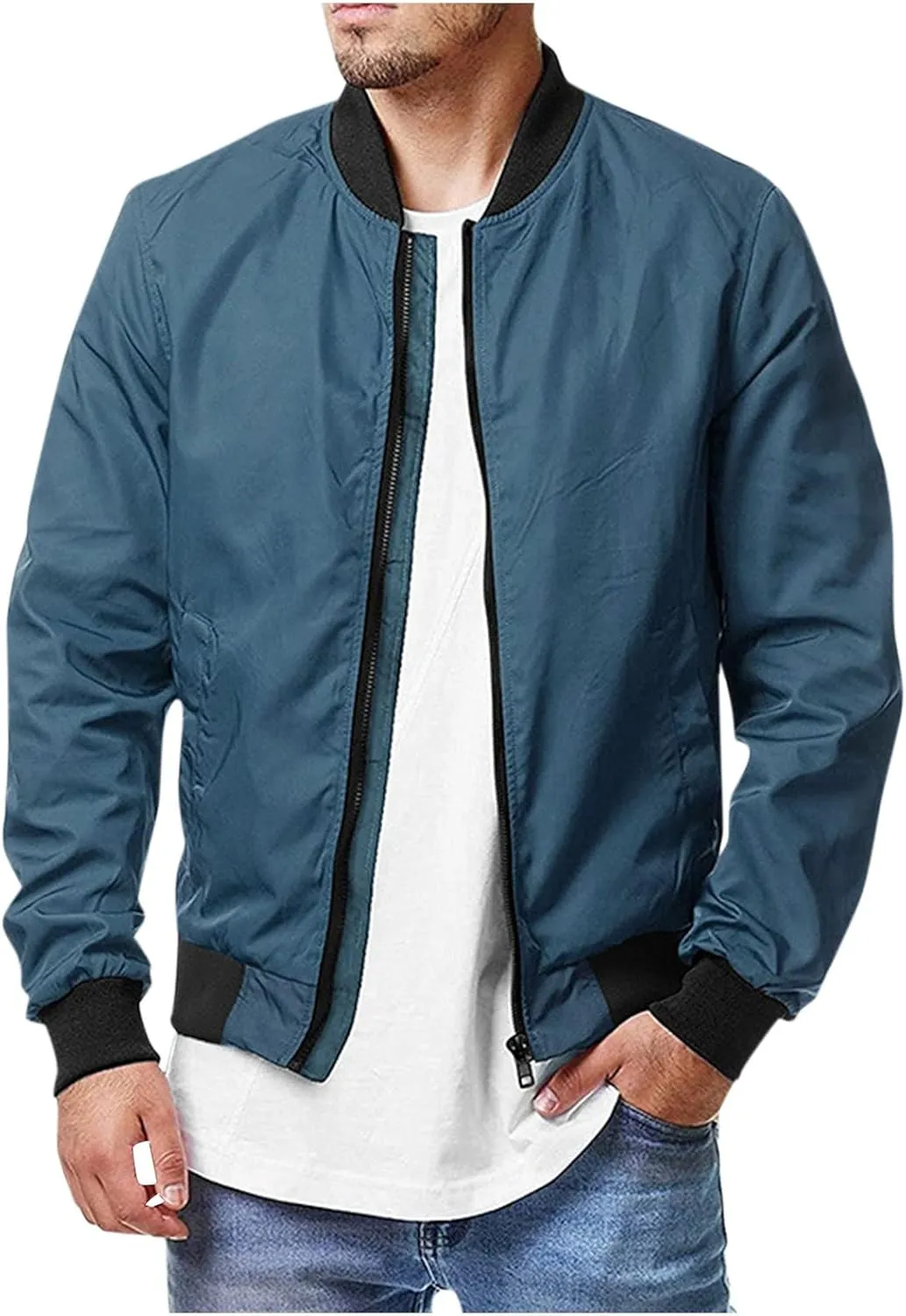 Ymosrh Winter Jackets for Men Jacket Spring Fall Causal Softshell Windbreaker Coat Outerwear Mens Fashion Jackets