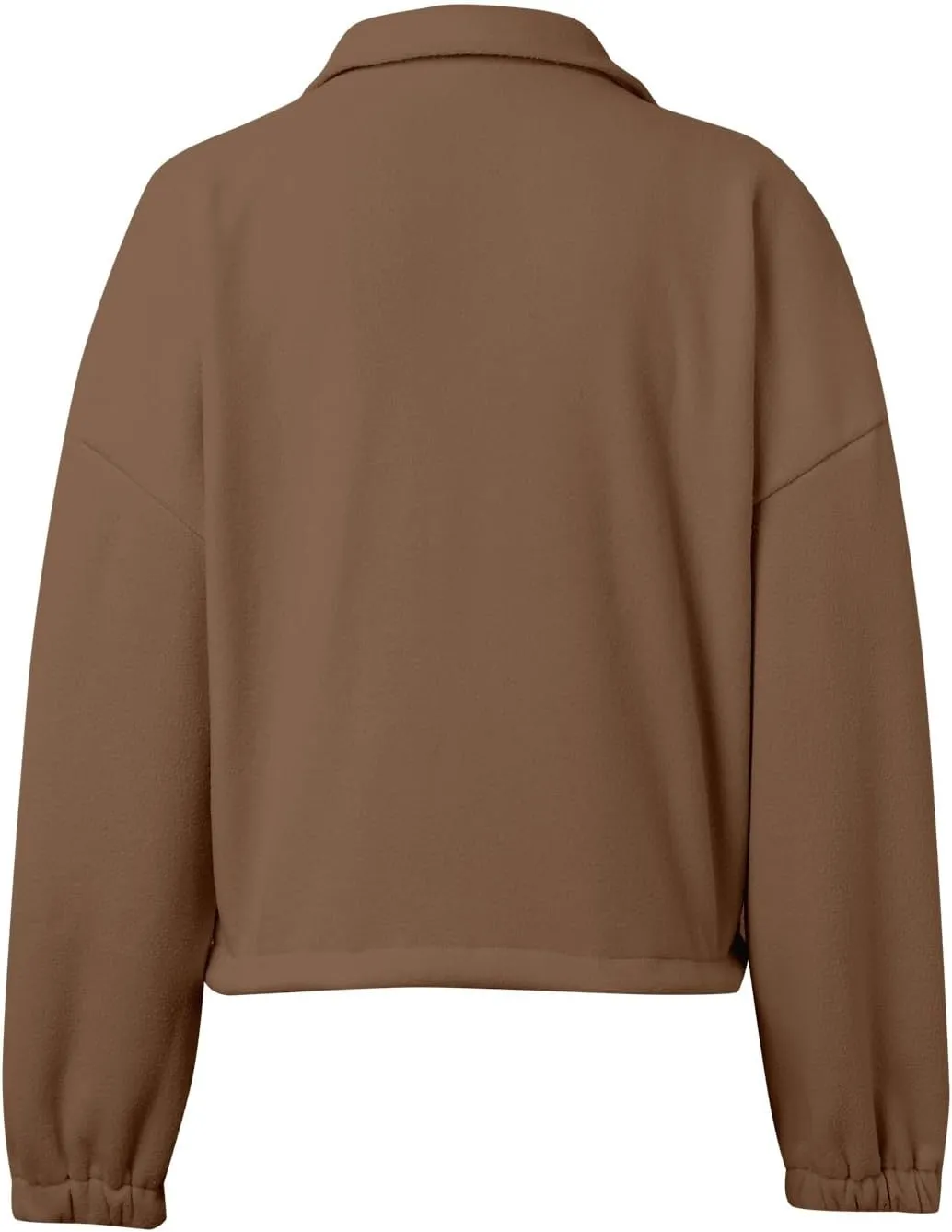Zip Up Hoodie for Women Oversized Sweatshirt Fleece Cropped Jacket Trendy Fleece Jacket 2024