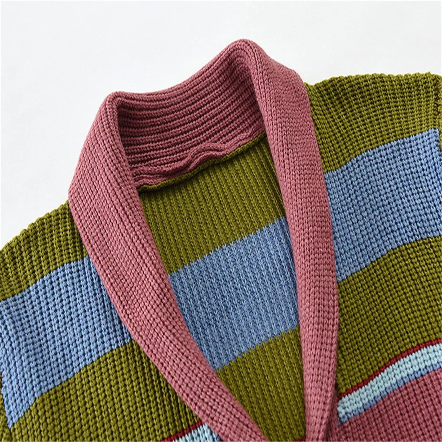 ZYXTIM Mens Colorful Cardigan Sweaters Cable Knit Shawl Collar Button Down Casual Sweaters Winter Jackets Coats Outerwear